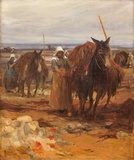 Ramasseurs De Goemon En Bretagne, 1910.......( "Seaweed Gatherers In Brittany" )