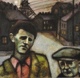 The Young Richard Burton And His Father. Pontrhydyfen