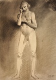 Academic Life Study Of A Male Standing Nude