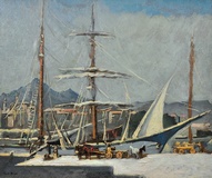 Unloading & Loading, Palermo Harbour, Sicily, Italy